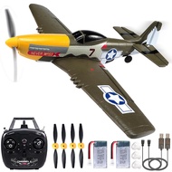 RC Plane for Adults and Kids, 4 Channel Remote Control Airplane with Aileron, Aerobatic P51 Mustang