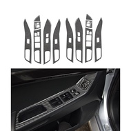 For Mitsubishi Lancer GT GTS ES DE 2008-2015 Carbon Fiber Door Lock Panel Sticker Modified car inter