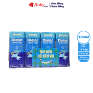 Lốc 4 hộp 180ml Sữa bột pha sẵn Dielac Grow Plus