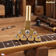 WATTLEMI Fret Press Tool, Brass Brass Color Guitar Presser, Premium Fret Press Caul For Fret Levelin
