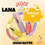 【100% ORI】LANA PEN PLUS 9K Highlighter Pen School Office Stationery Plus Art Colourful LANA Text Mar