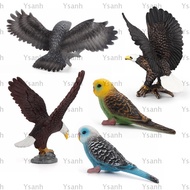 YSANH 1/2/5Pcs Simulation Bird Models, Realistic Hand Painted Bird Animals Figurines, Kids Toys PVC 