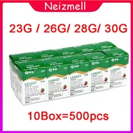 10Box/500Pcs 23G/26G/28G/30G Lancet Needles for Twist Off blood Lancet Diabetes Meter Cupping Therap