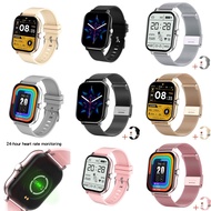【SG STOCK】Smartwatch Y13 With 1.69 Inch Screen Bluetooth Call Stainless Steel Bracelet for IOS Android  Y68 smart watch