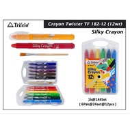 Silky Crayon/ Crayon Twister Silky Trifelo TF-182-12 12 colors