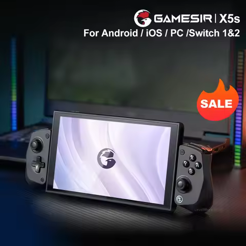 Gamesir X5S Wireless Mobile Game Controller with Tri-Mode Connectivity Lightweight Design HD Vibrati