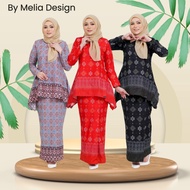 By Melia Design Batik Viral Baju Kurung Murah Cotton Moden Ironless Tak Payah Gosok Moden Traditional Terengganu Hitam