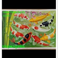 Fengshui Canvas Koi Fish Painting Size 60x90 01