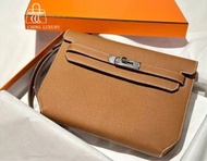 Hermes🧡Depeches 25🌟金棕銀扣🌟99新🌟B Stamp🌟togo皮🌟Depeches25🌟Kellydepeches🌟kelly🌟閑置品🌟愛馬仕🌟