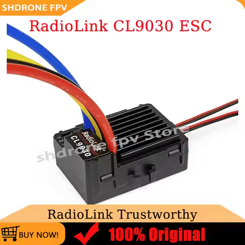 RadioLink Cool CL9030 90A Brushed ESC High Efficiency Low Temperature IP66 User-defined Output Volta