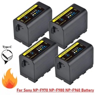 9600mAh 7.4V NP F970 LED Power Indicator Battery for Sony NP F960 F970 NP-F550 NP-F970C CCD-TRV58 CC