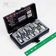FORCE (F131-4101S) 1/2 6-Sided Socket Set 9 Pieces (Inches)