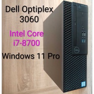 DELL i7 PC Desktop OptiPlex 3060 SFF Intel i7-8th Gen Windows 11 Original Refurbished / SG Seller