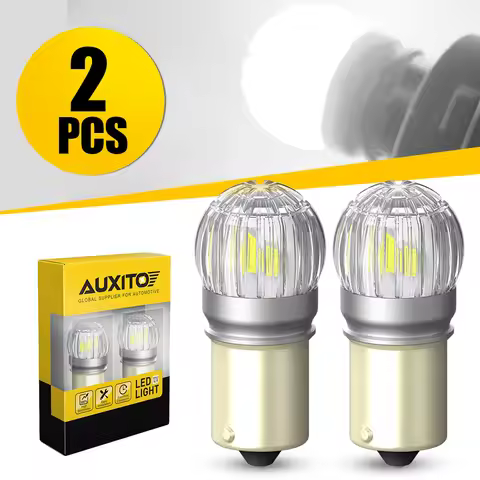AUXITO 2x 1156 LED Bulb BA15S P21W 7506 LED Canbus 12V 6000K White Yellow Super Bright DRL Car Backu