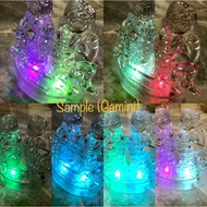 3D Crystal Blocks colourful LED 12 horoscope jigsaw puzzle 3D水晶星座彩灯拼图