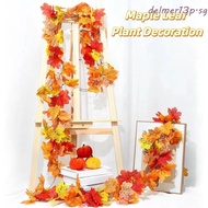 DELMER13P Red Autumn Maple Leaves, Silk Maple Leaves Creative Artificial Maple Garland, Thanksgiving