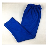 Blue Net Version School Uniform Pants Royal Blue School Pants Men Women Pure Blue Loose Sports Pants