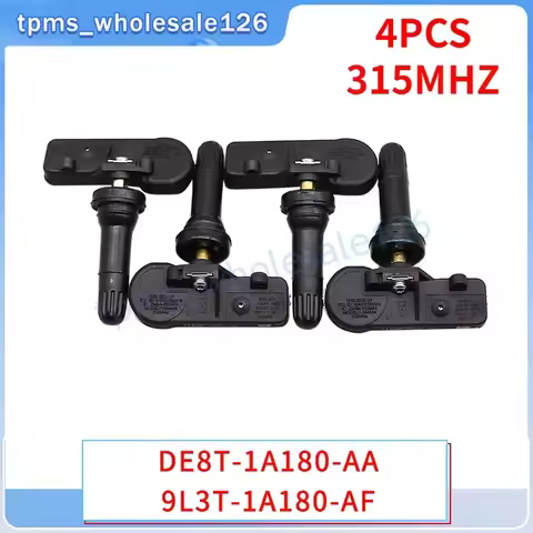 315MHZ TPMS 4PCS Tire Pressure Sensor DE8T-1A180-AA 9L3T-1A180-AF For 2013-2015 Ford C-Max Focus Fus