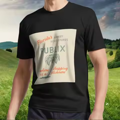 New Publix T Shirt Active Logo American Funny S to 5XL