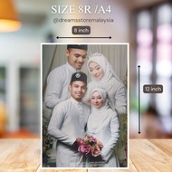 [ Print Gambar | Kalis Air ] Size A4/8R | 2 Keping