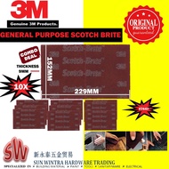 3M #7447 Scotch-Brite Hand Finishing Pads 10Pcs