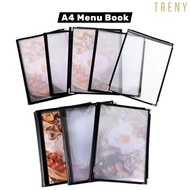 A4 Transparent Menu Book Cover / Restoran Menu Book Cover / Restoran Buku Menu A4