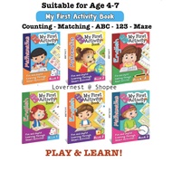 My First Activity Book English Mathematics For Age 4-7 Kindergarten Preschool Children Exercise Work