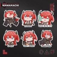 Arknights Surtr Collection 1 waterproof sticker x6  - creator wawamachi.