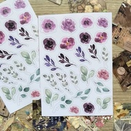 1 Sheet UNCUTTING FLOWER STICKER Flower Sticker/ Journaling Sticker/ Deco sticker/ aesthetic Sticker