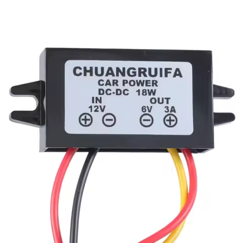 DC/DC Converter 12V Step Down To 6V 18W Max 3A Power Supply Waterproof Aug.