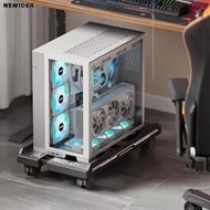 NEWIDEA CPU Stand, Adjustable with Caster Wheels CPU Holder, Universal Scalable Mobile CPU Tower Hol