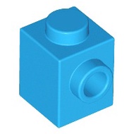 87087 Parts Brick, Modified 1 x 1 with Stud on 1 Side Building Block