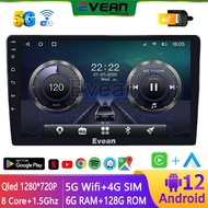 TS18 Octa Core 2din Car Android Radio Multimedia Player 9 10 inch Carplay Auto Bluetooth Headunit Support 4G SIM Card
