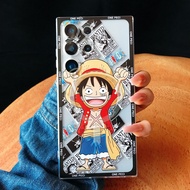One Piece Luffy Magsafe Mobile Phone Case For Samsung S25 Ultra S25 Edge S21 S22 S23 S24 Ultra Note