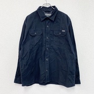 Eddie Bauer 長袖襯衫，藏藍色，XL 碼，古著。