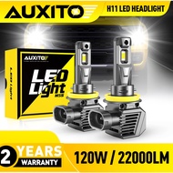 AUXITO M5S 2PCS 120W 22000LM H11 9005 9012 Car LED Headlight HIR2 HB4 Car Headlamp Canbus Fan 6500K