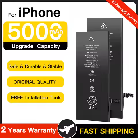Real High Quality 0 Cycles Battery For iPhone SE 2 6 6S 7 8 Plus X XR XS 11 12 13 14 Pro Max Mobile 