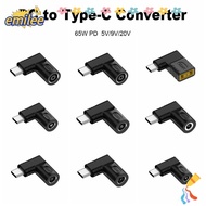 EMILEE Power Adapter 5v 9v 12v USB C Connector Square Plug Laptop Charger for //