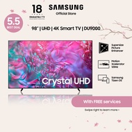 Samsung 98" Crystal UHD DU9000 4K Smart TV (2024)