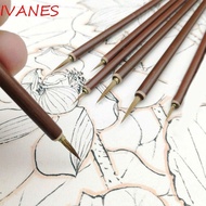 IVANES Brush Pen 3pcs/set Art N1N Oil Painting Hook Line Pen