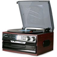 Ready stock🔥Modern Vinyl Record Player European Cd/Fm Radio U Disk Sd Card Lp Retro Audio Old-Fashioned Record Player Phonograph