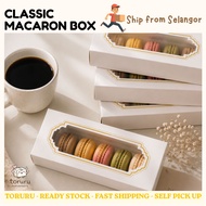 [10PCS] Classic Macaron Box Drawer with Window Chocolate Cookies Packaging Macaron Box(Small) TORURU