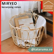 Miryeo - Multipurpose Rattan Laundry Basket Handmade Rattan Basket