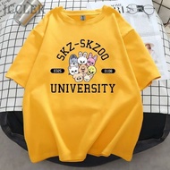 SKZ T-shirt - SKZOO UNIVERSITY BIG Size 6XL 5XL 4XL 3XL 2XL XL LMS Korean Style Harajuku HIP HOP T-s