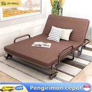 Tempat Tidur Lipat Portable Ranjang Lipat Multifungsi Folding bed Dengan Sandaran Tangan Roda