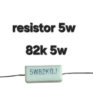 RM74... RESISTOR 5W 5 WATT W 56K 68K 82K 100K 5W82k 5W68k 68 82 k kilo ohm WHITE BLOCK RESISTANT R5W