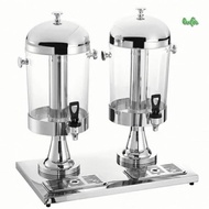 16L 8L x 2 Stainless Steel Double Bowl Juice Dispenser Water dispenser