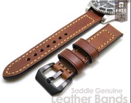 🇭🇰 包郵 🚚 20mm 22mm 手工真皮錶帶 皮帶 Genuine Top Grain Saddle Leather watch straps  - Rolex Panerai Omega IWC