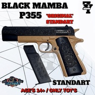 Mainan Pistol Tembakan Anak kokang Black Mamba p355 SNI