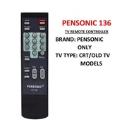 PENSONIC TV REMOTE CONTROLLER FOR CRT TV